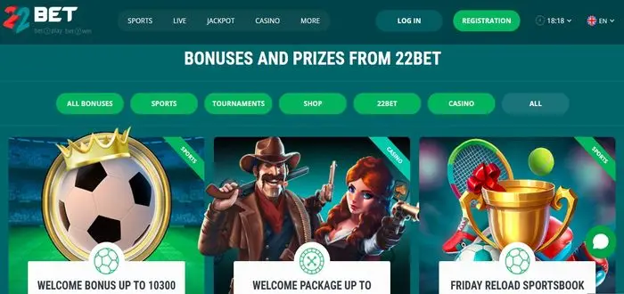 22Bet welcome bonus for sports betting and casino