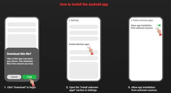 888starz Android APK download interface from official website