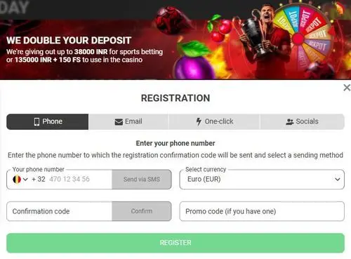 888starz mobile registration form with account setup options