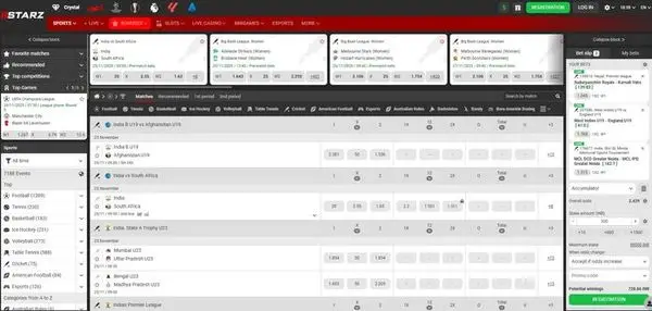 888starz sportsbook and esports markets with live odds and betting options