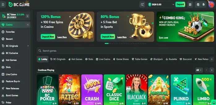 BC.Game Casino slots
