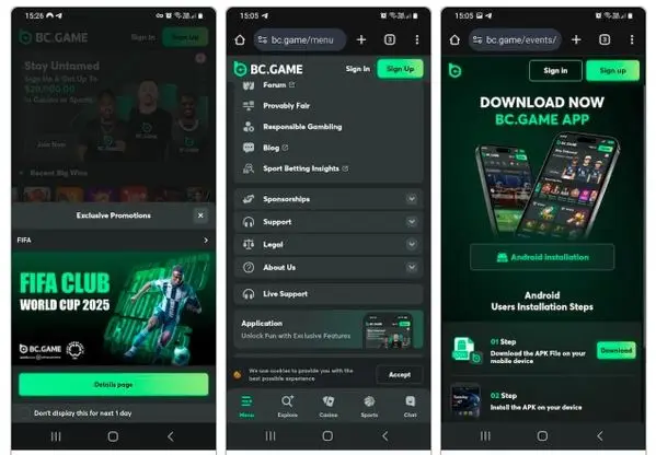 BC.Game mobile app download