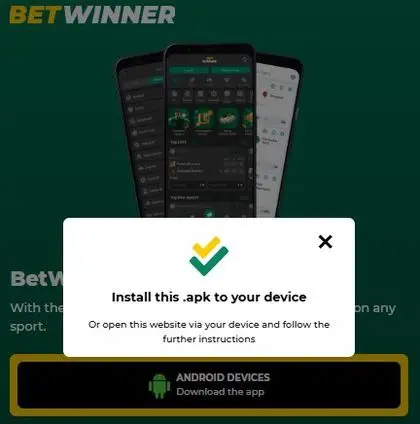 Mobile installation flow with permission settings during betwinner apk setup