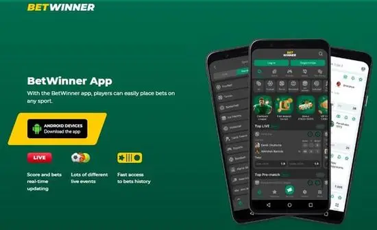 Betwinner mobile interface showing high density of live events and betting options
