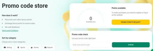 Betwinner promo store access through mobile app with exclusive reward codes