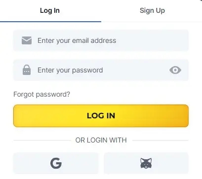 BitStarz secure login page for returning players