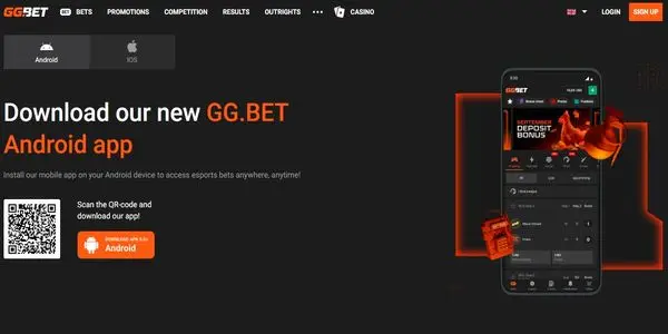 Live esports betting interface on GGBet mobile showing round based markets