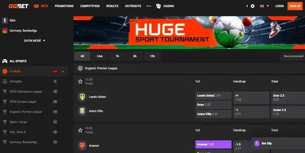 Traditional sports betting layer inside GGBet platform alongside esports markets