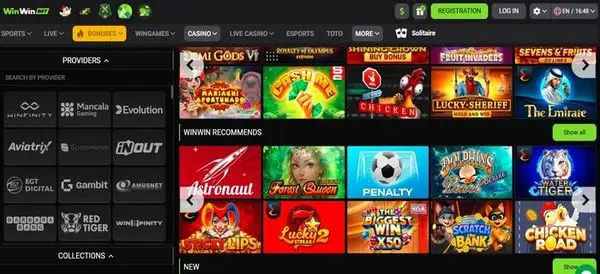 Winwinbet casino slot games