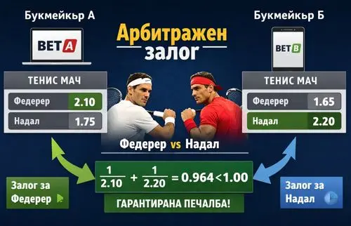Разлика в коефициенти между букмейкъри като пример за пазарна неефективност при арбитраж