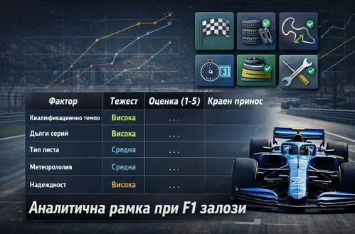 Анализ на фактори във Формула 1 – гуми, писта, стратегия и представяне на болидите