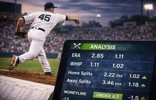 Стартов питчер в MLB по време на хвърляне и анализ на представянето му