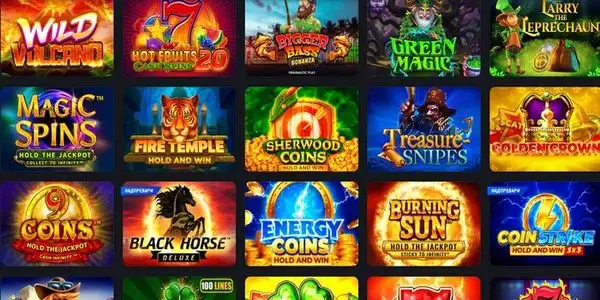 Филтриране на слот игри по провайдъри в казино Palms Bet интерфейс